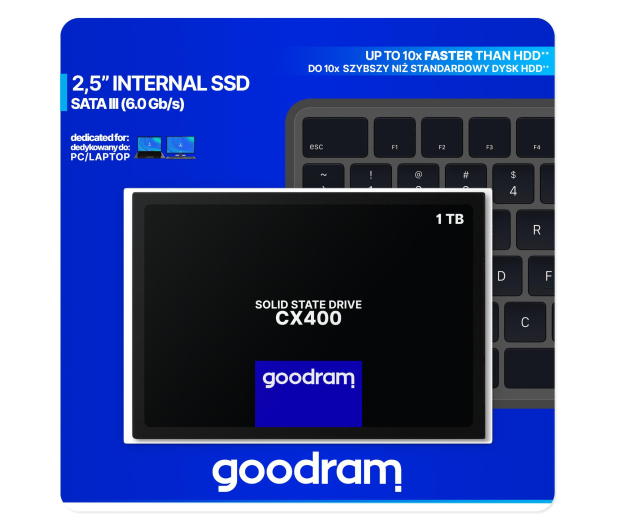 GOODRAM 1TB 2,5" SATA SSD CX400 - 452436 - zdjęcie 4